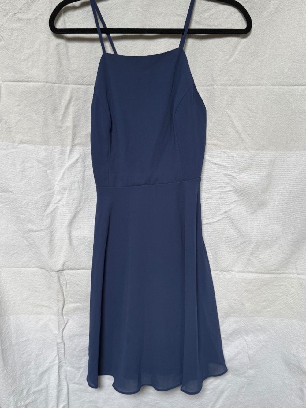 Lulus Blue Criss Cross Dress
